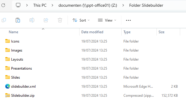 Live folder